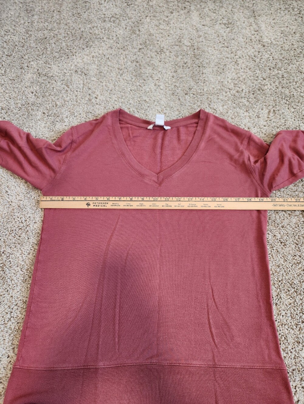 Athleta Sunrise V-Neck Sweatshirt Size Medium - Picture 6 of 7